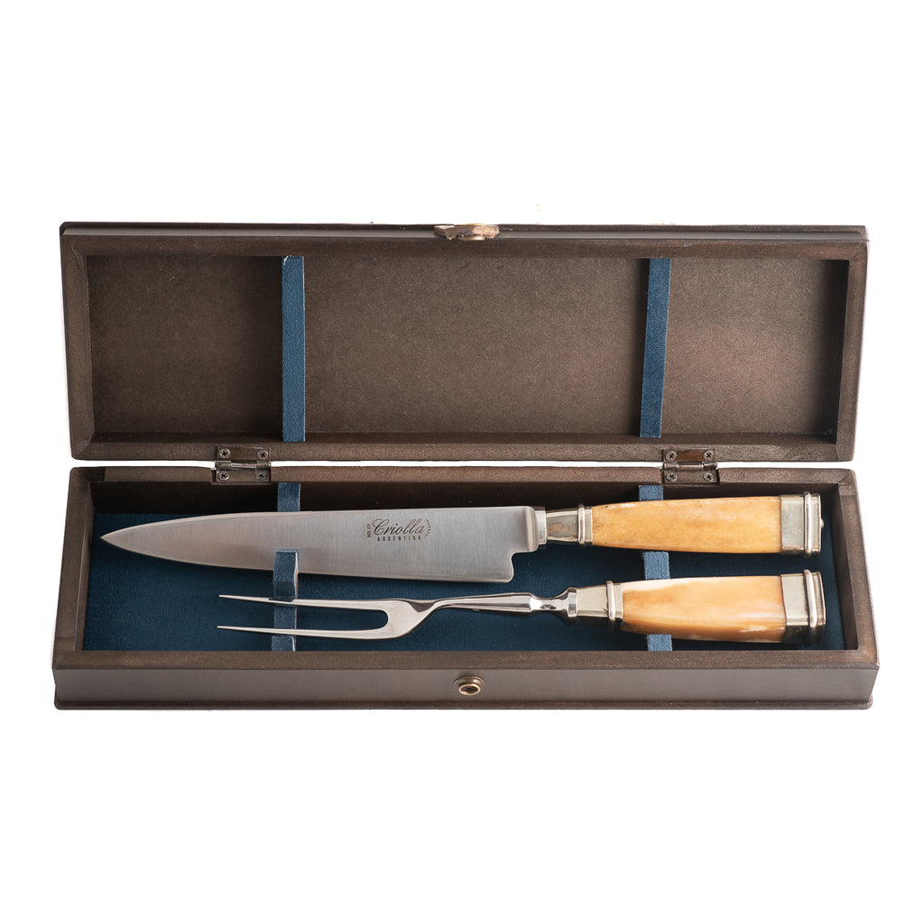 Yellow Angus Carving set - Vakiano
