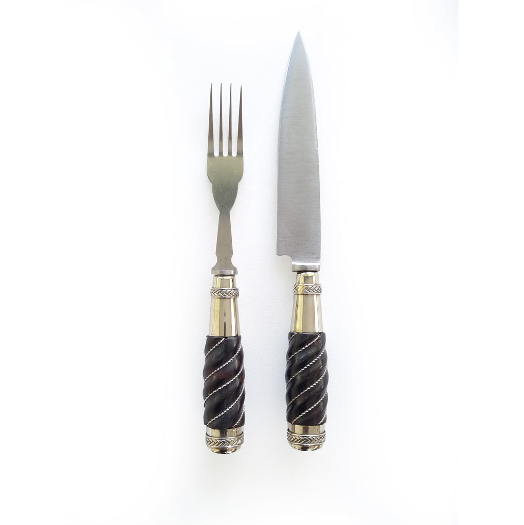 GALLONEADO WOODEN CUTLERY SET - NEW!!! - Vakiano