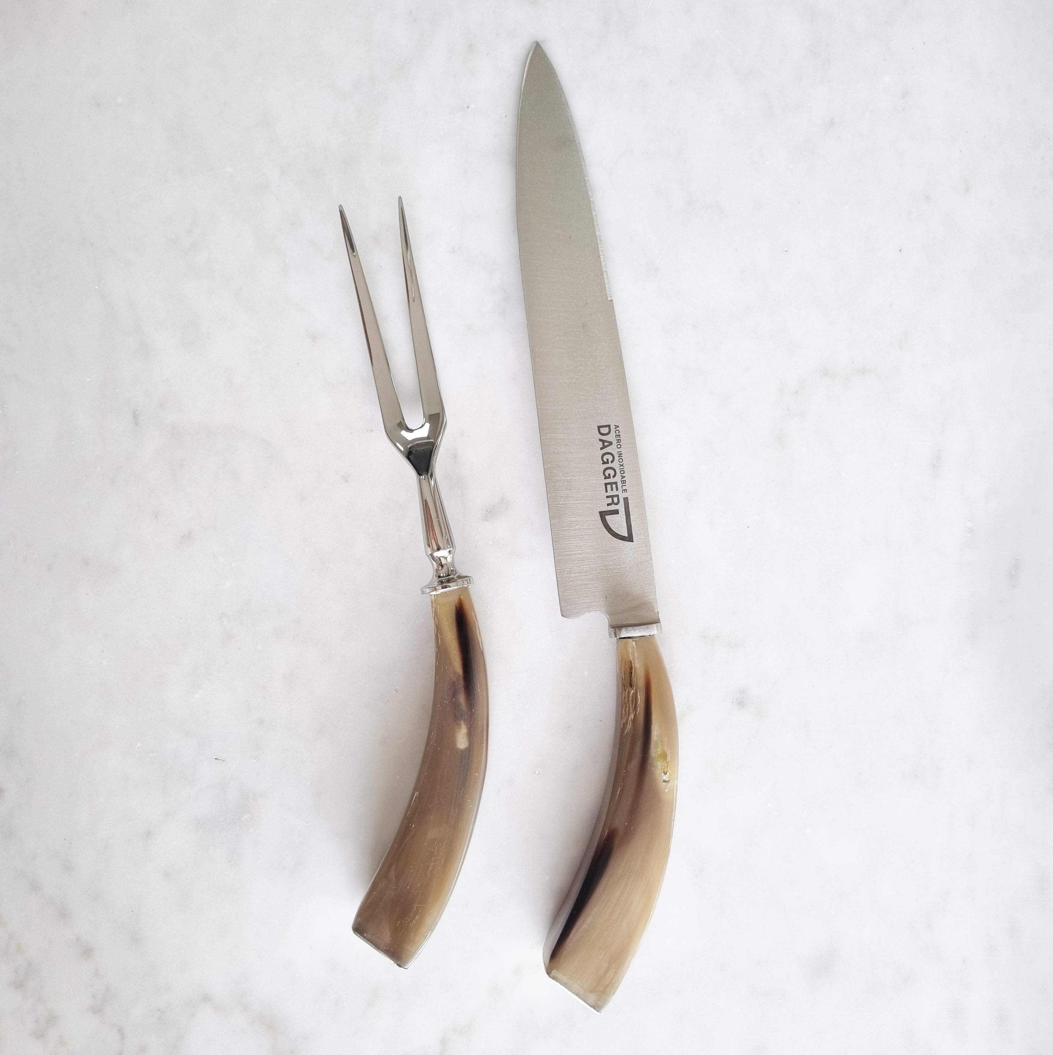 COW ANTLER CARVING SET - Vakiano