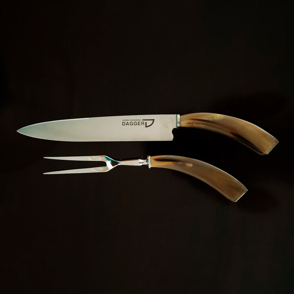 COW ANTLER CARVING SET - Vakiano