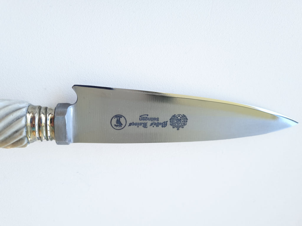 Axis Deer Handle with Silver Finish Knife - Vakiano