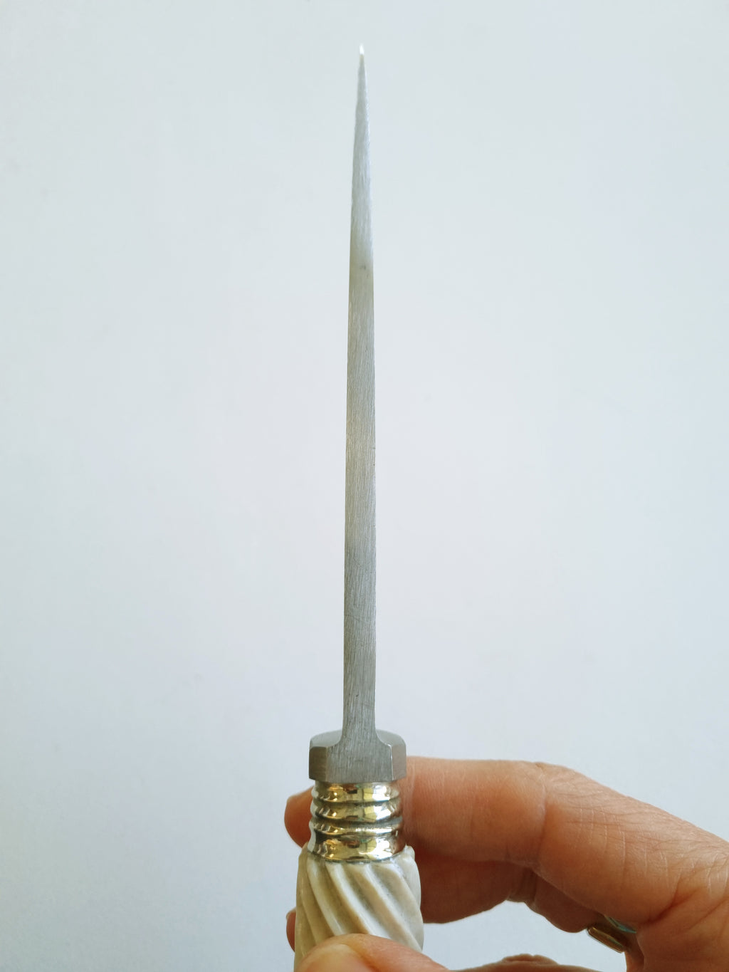 Axis Deer Handle with Silver Finish Knife - Vakiano