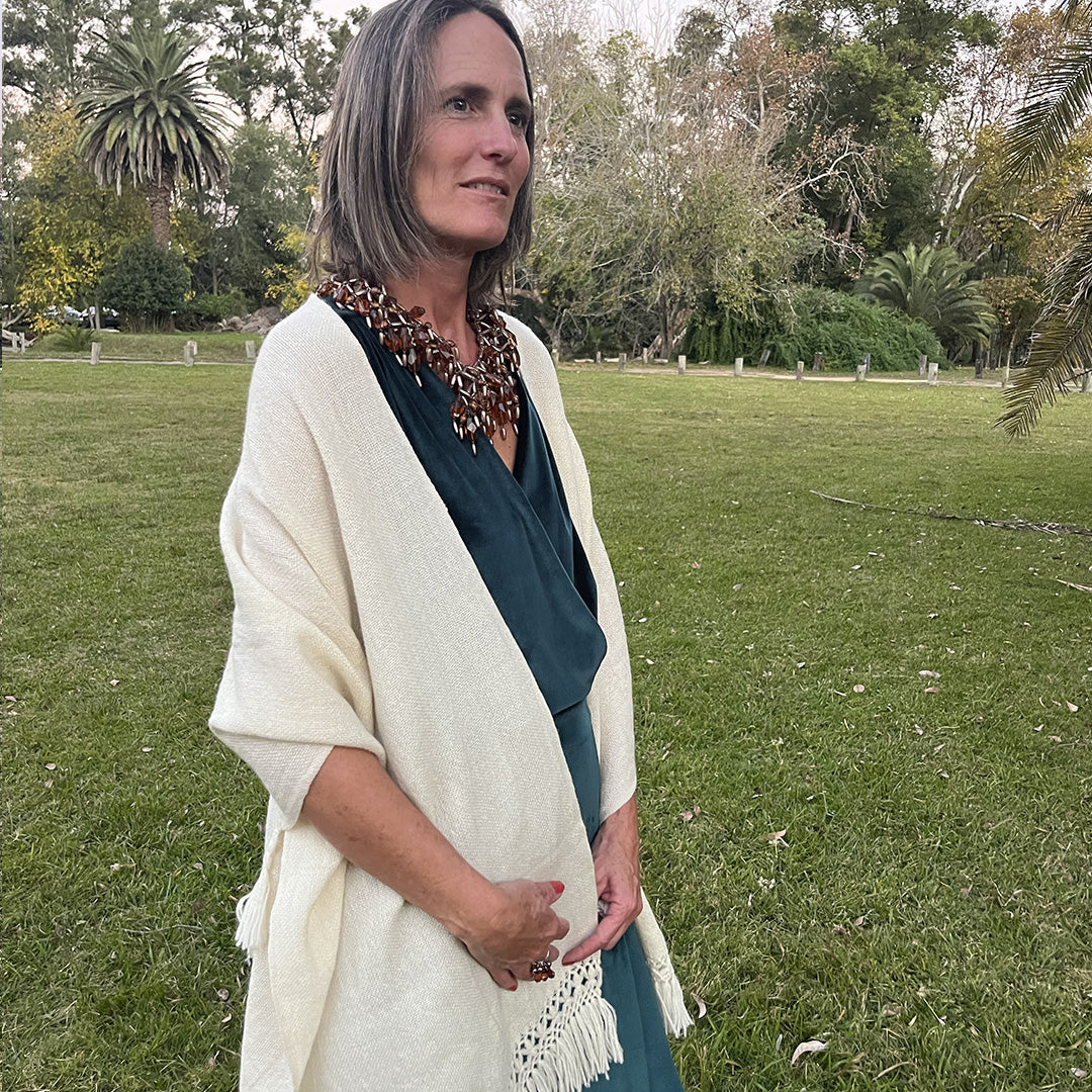 PATAGONIA CREAM RUANA - Vakiano