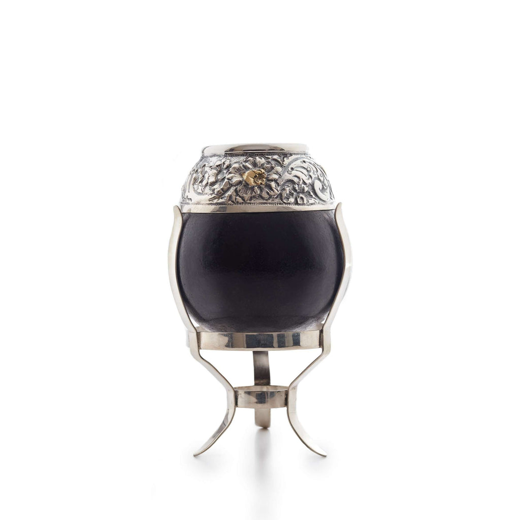 Gold and Silver Gourd Mate & Bombilla - Vakiano