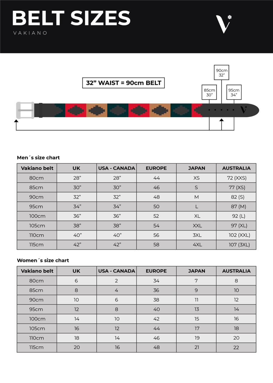 El Cairo Inca Leather Belt - Vakiano